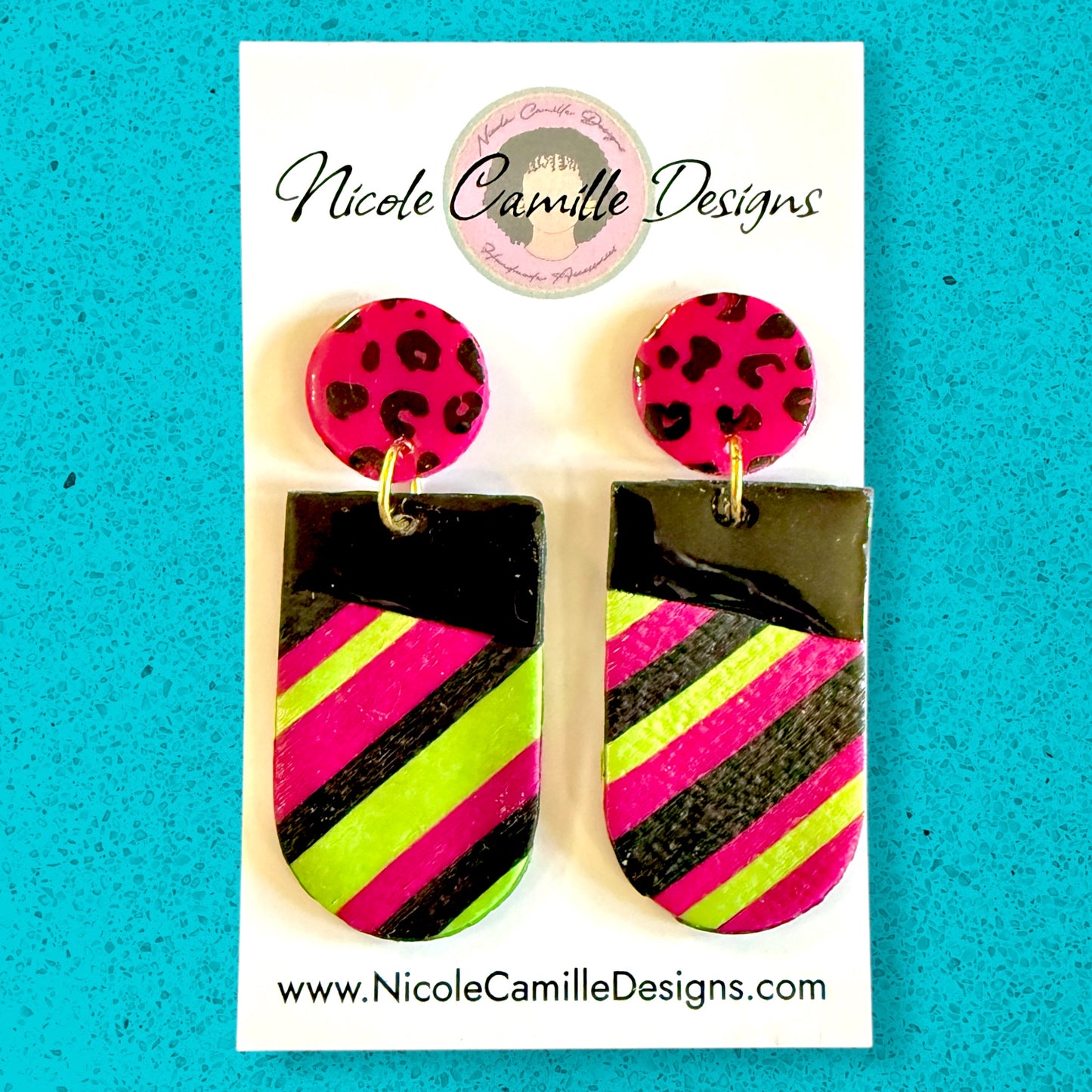 Mixed Abstract Clay Earrings 4