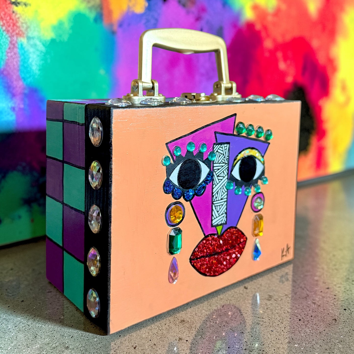 JCPA Wood Clutch Purse 1