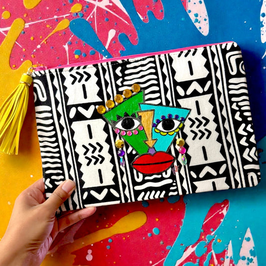 Mudcloth Print JCPA Clutch