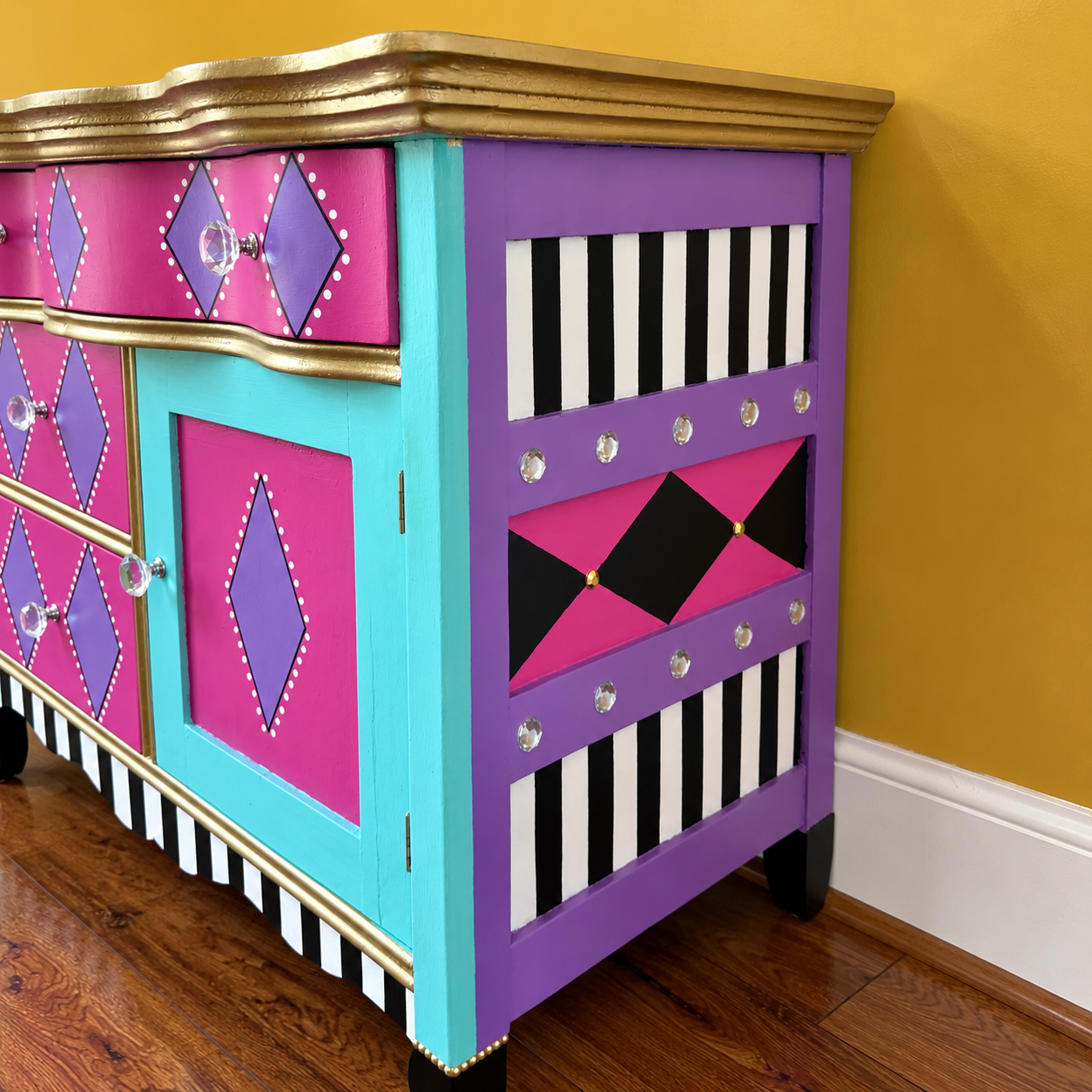 Funky Harlequin Cabinet