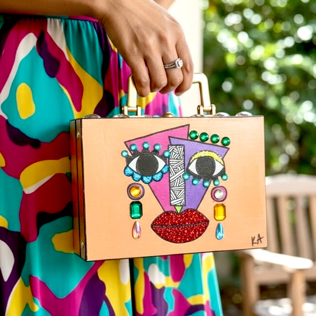 JCPA Wood Clutch Purse 1