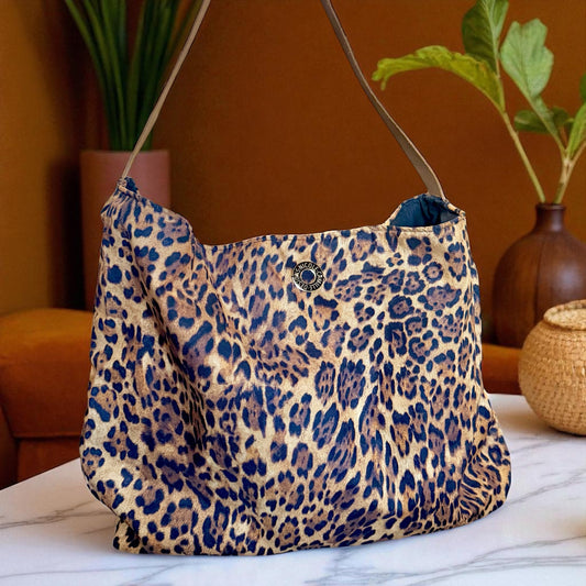 Leopard Print Hobo Bag
