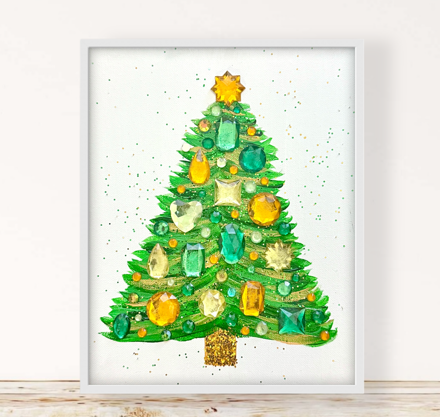 Green Gem-Studded Xmas Tree