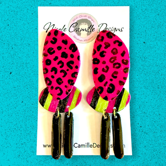 Mixed Abstract Clay Earrings 2