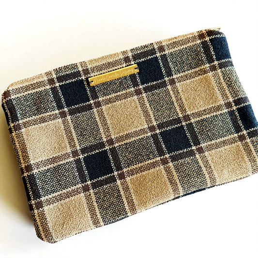 Fall Plaid Large Clutch