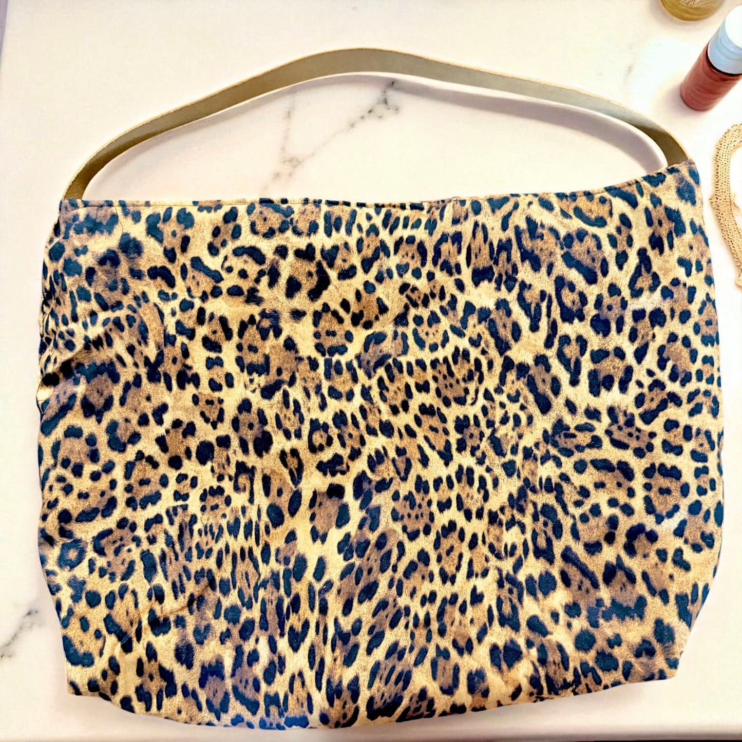 Leopard Print Hobo Bag