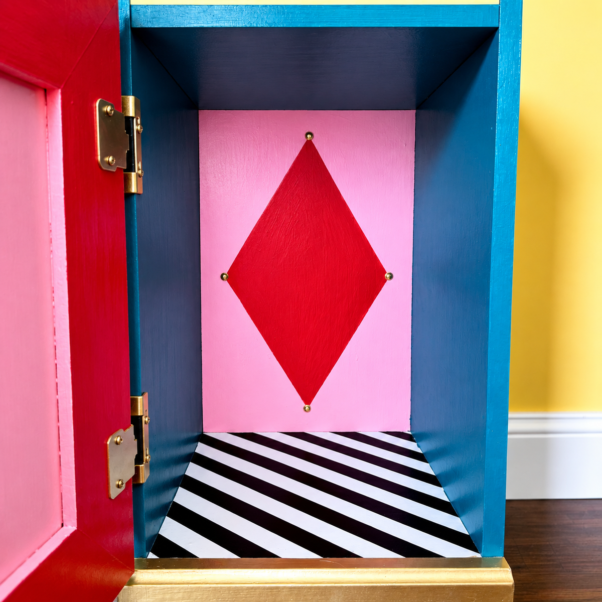 Jeweled Harlequin Accent Table