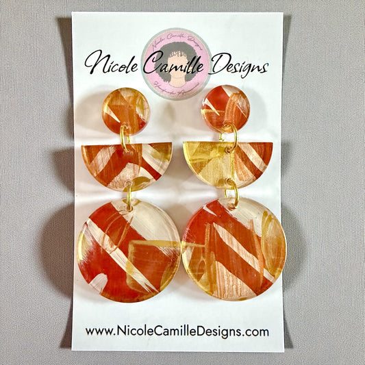 Fall Mix Geometric Acrylic Earrings
