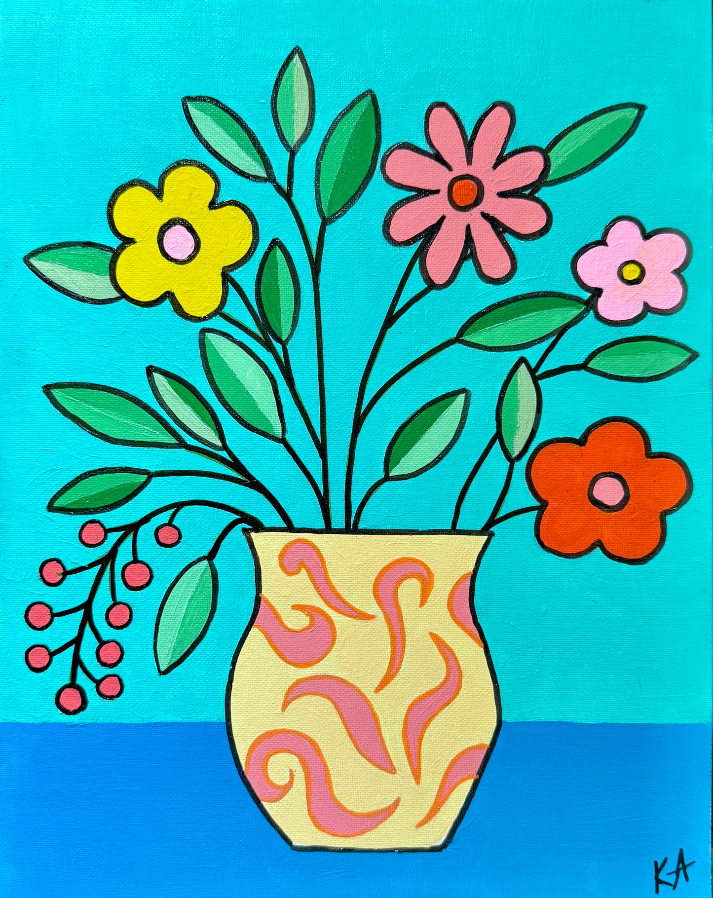 Flowers in a Vase 1