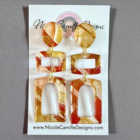 Fall Mix “Accra” Acrylic Earrings