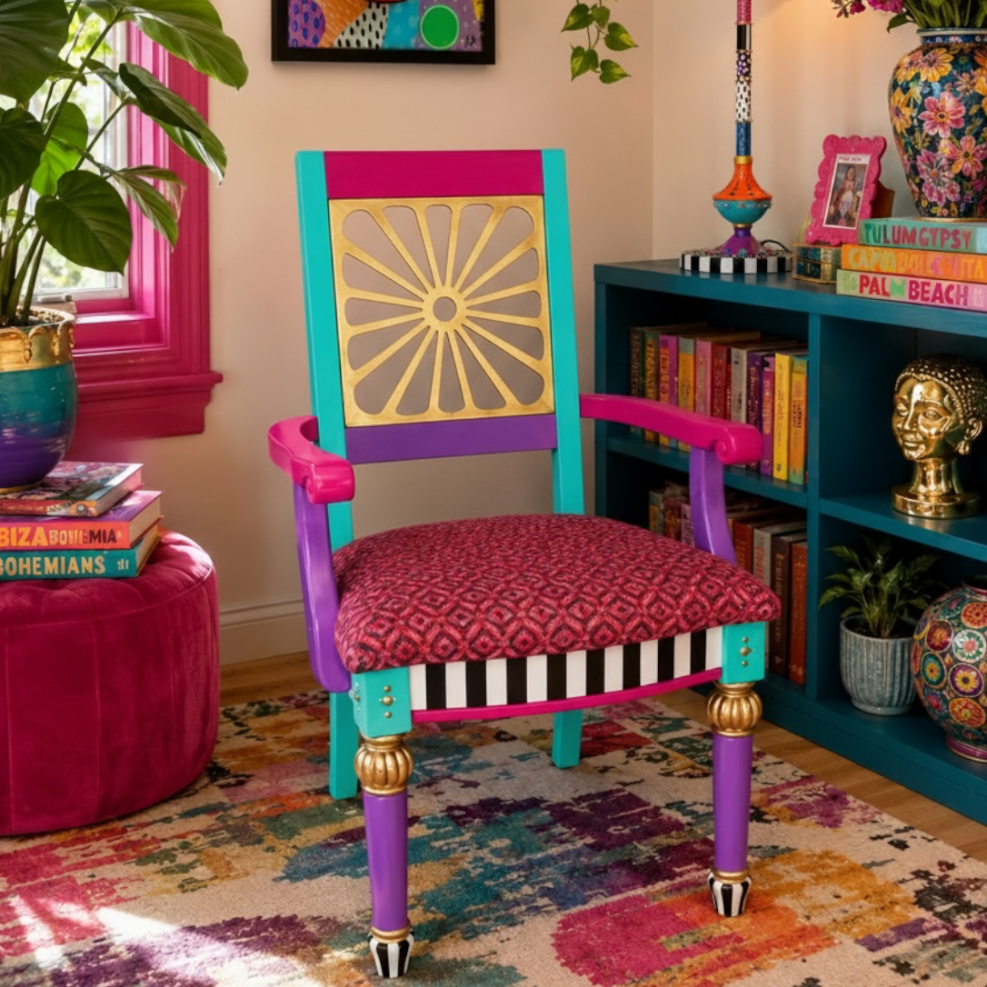Funky Sunburst Accent Chair