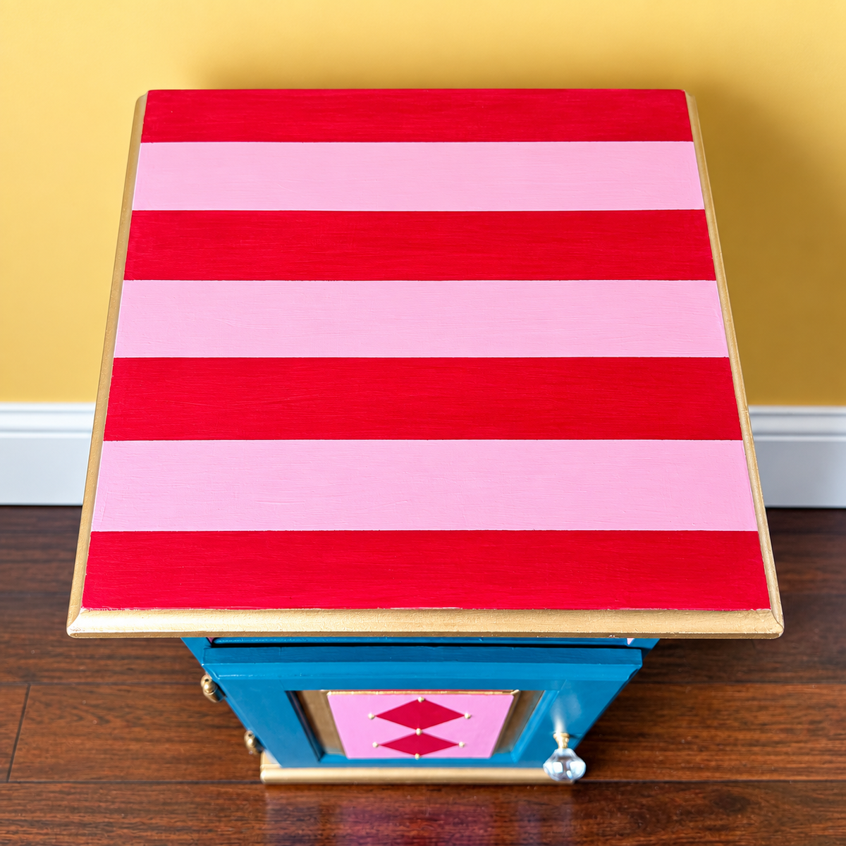 Jeweled Harlequin Accent Table