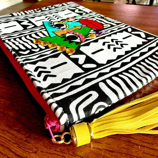 Mudcloth Print JCPA Clutch