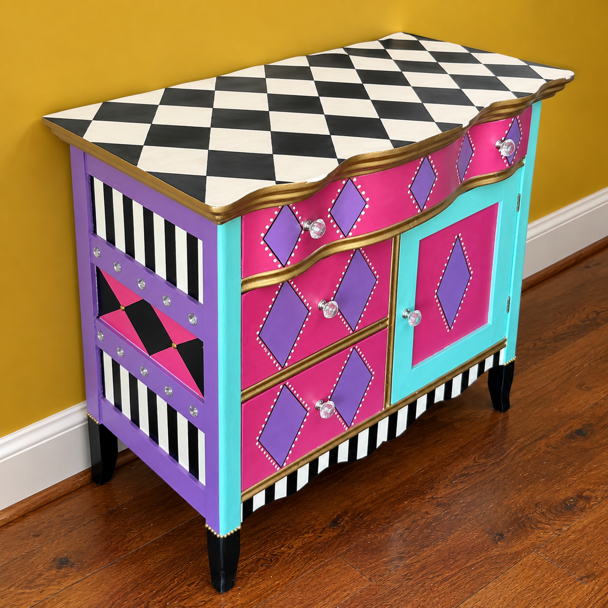 Funky Harlequin Cabinet