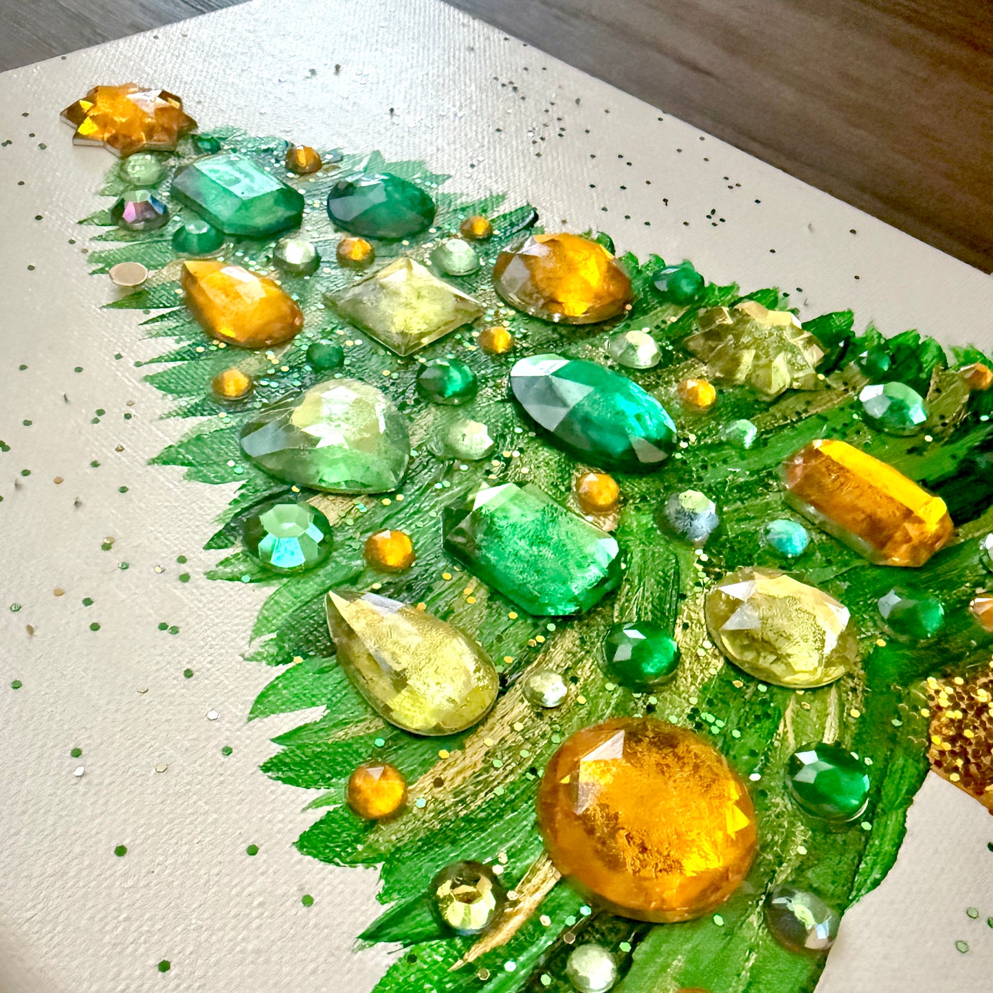 Green Gem-Studded Xmas Tree