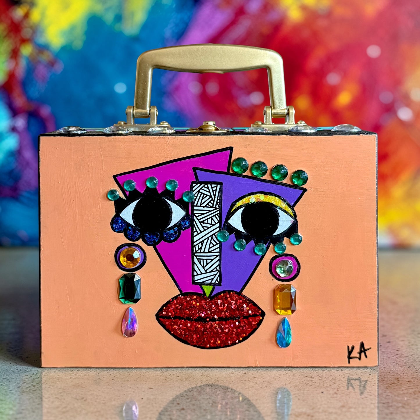 JCPA Wood Clutch Purse 1