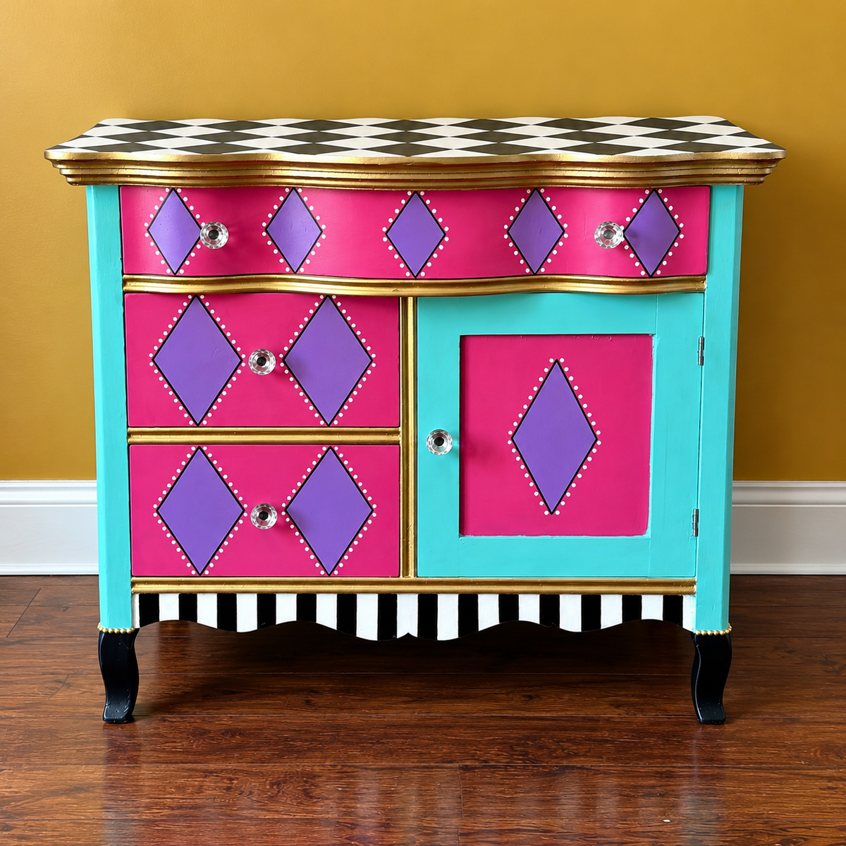 Funky Harlequin Cabinet