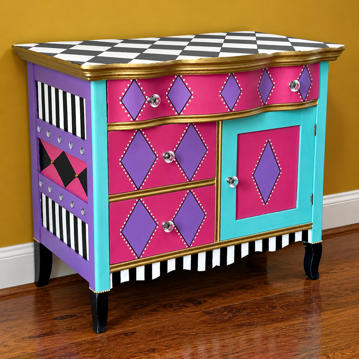 Funky Harlequin Cabinet