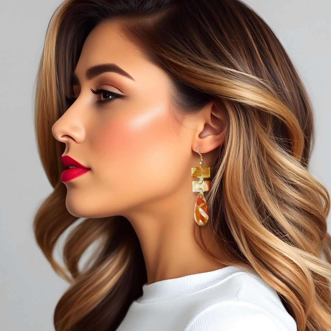 Fall Mix “Milan” Acrylic Earrings