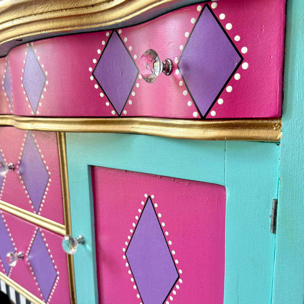 Funky Harlequin Cabinet