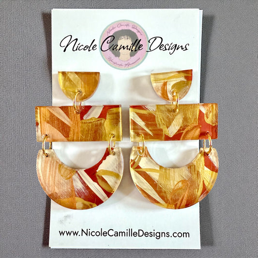 Fall Mix “Megan” Acrylic Earrings