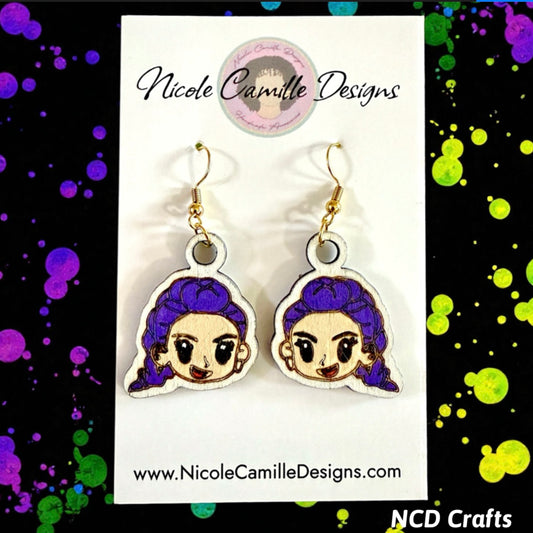 K-Pop Rumi Wood Earrings