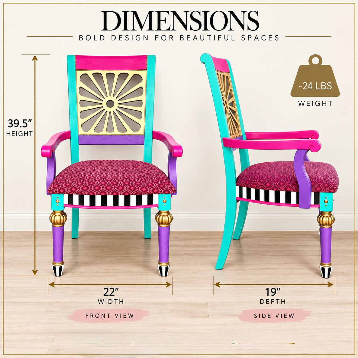 Funky Sunburst Accent Chair