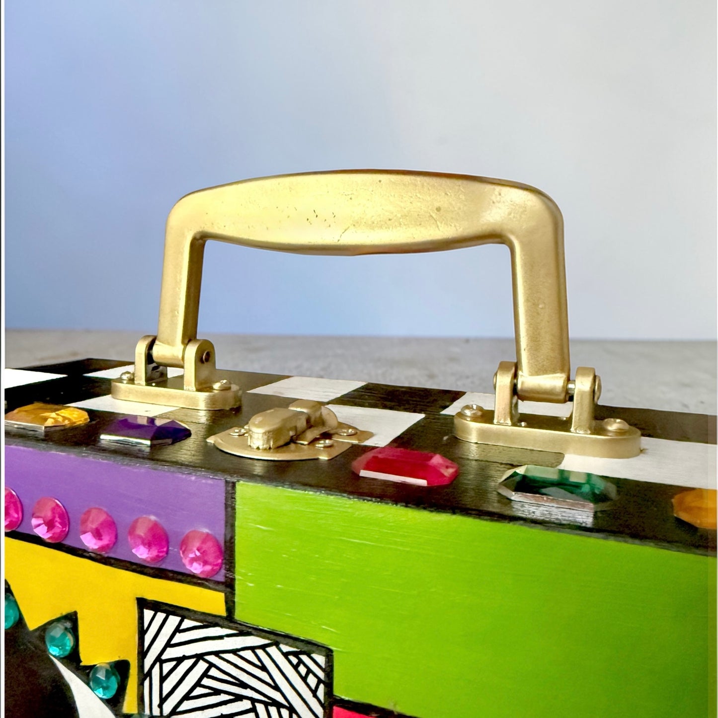 JCPA Wood Crossbody Purse