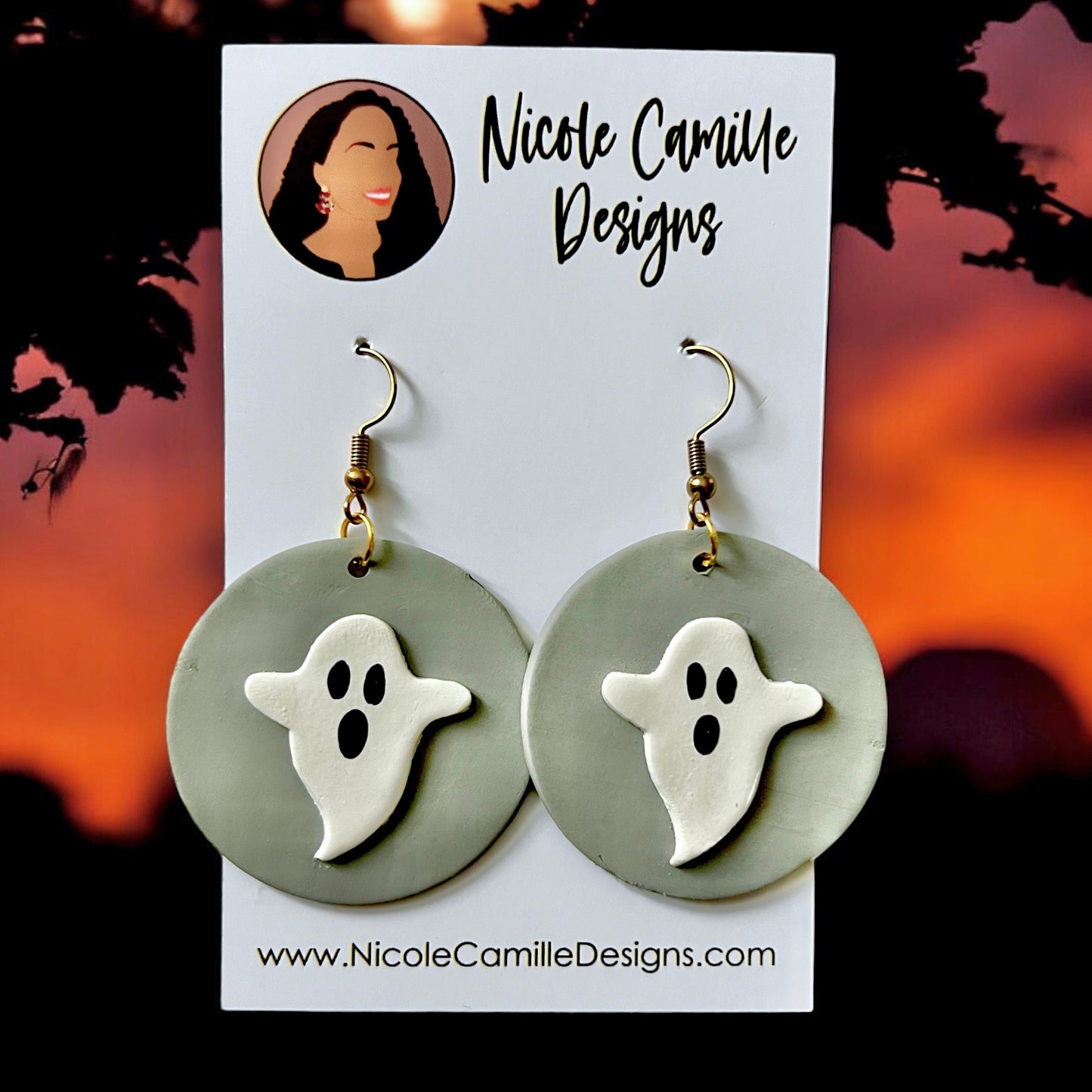 Ghost Clay Earrings