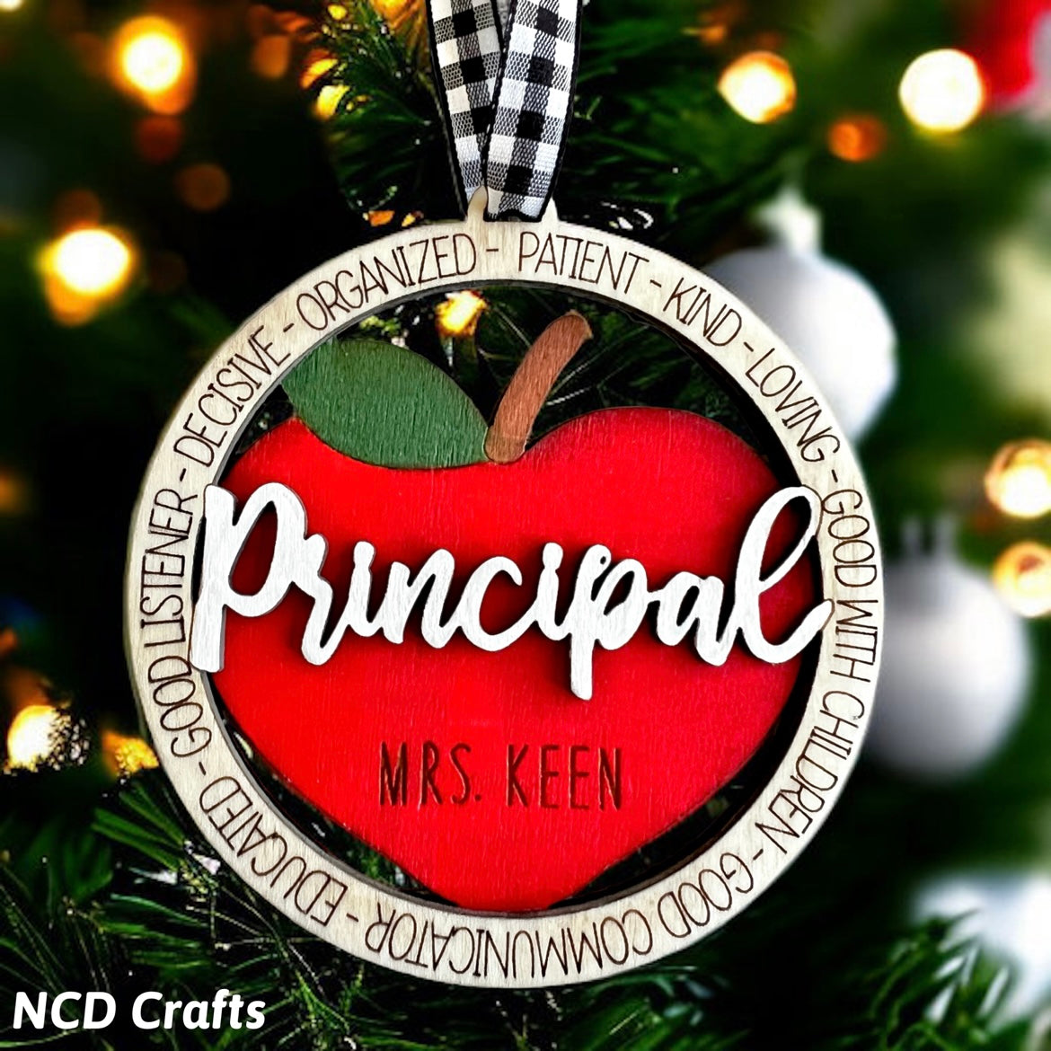 Teacher/Principal Christmas Ornament