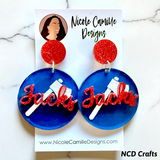 Lumberjacks Acrylic Earrings