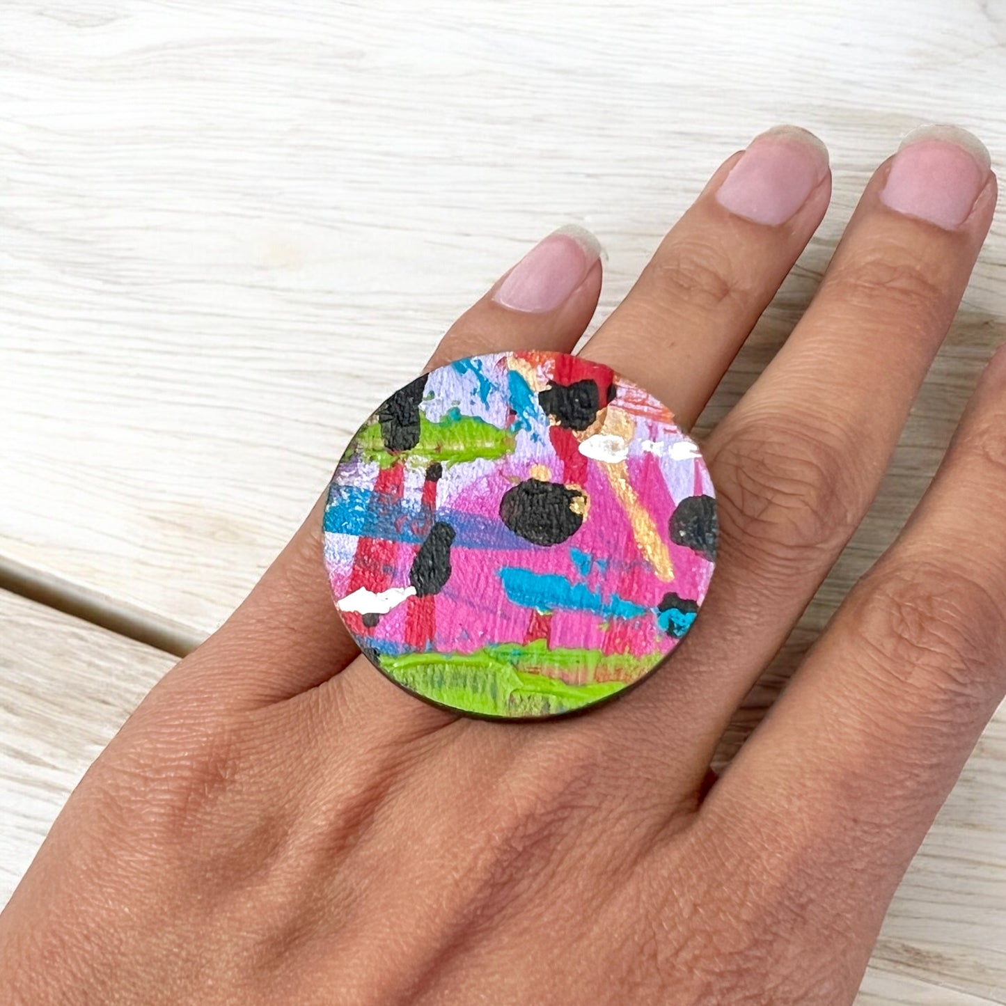 Pizzazz Wood Ring