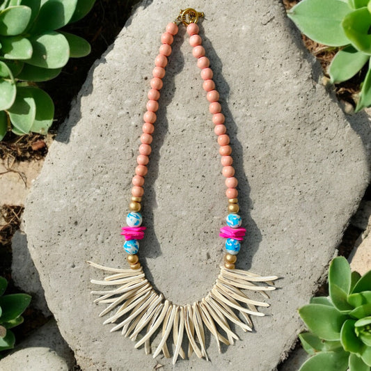 Summer Peach Necklace