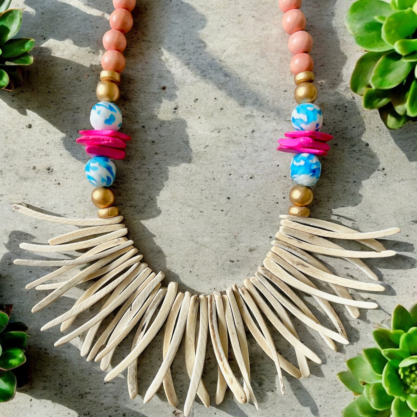 Summer Peach Necklace