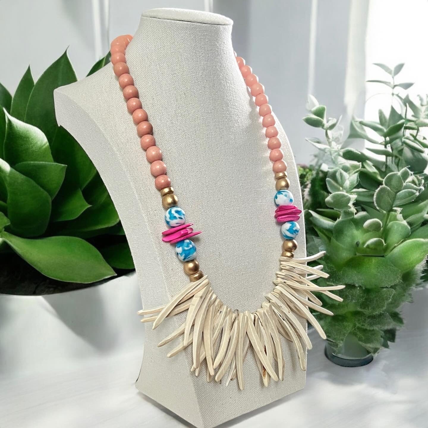 Summer Peach Necklace