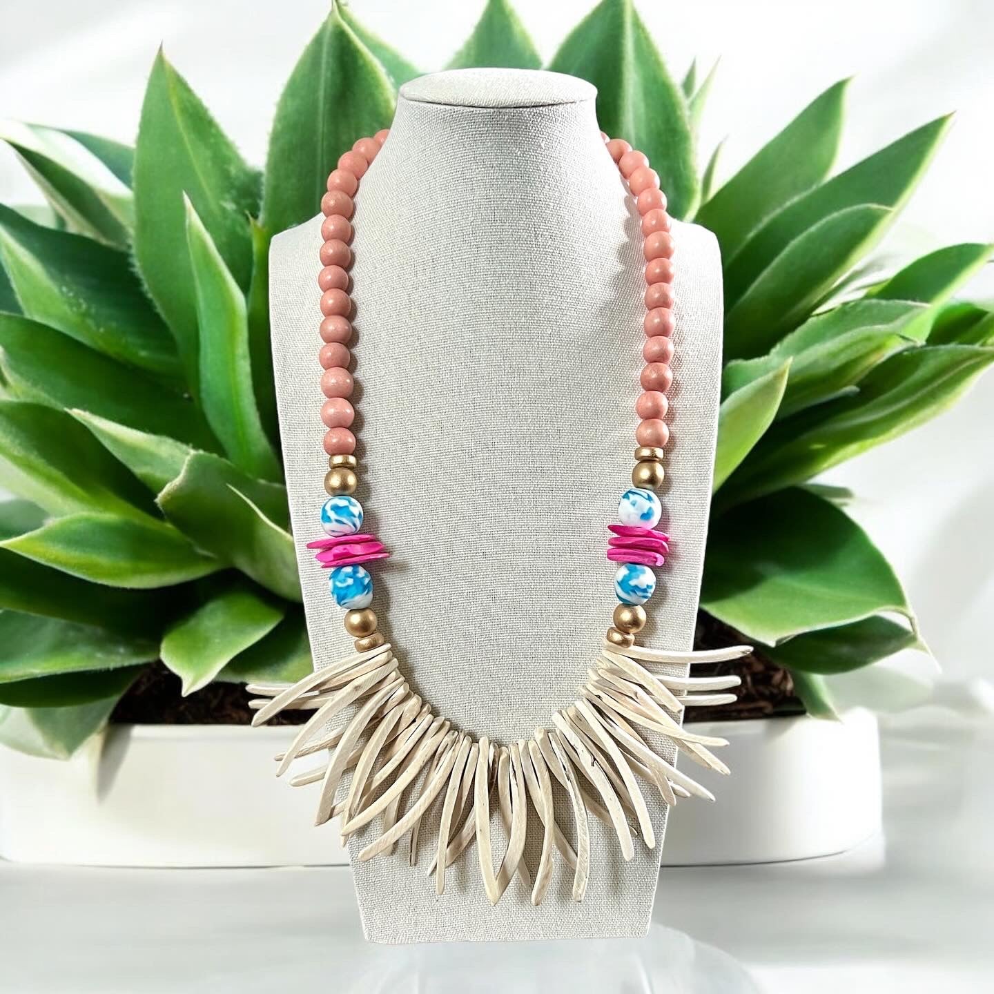 Summer Peach Necklace