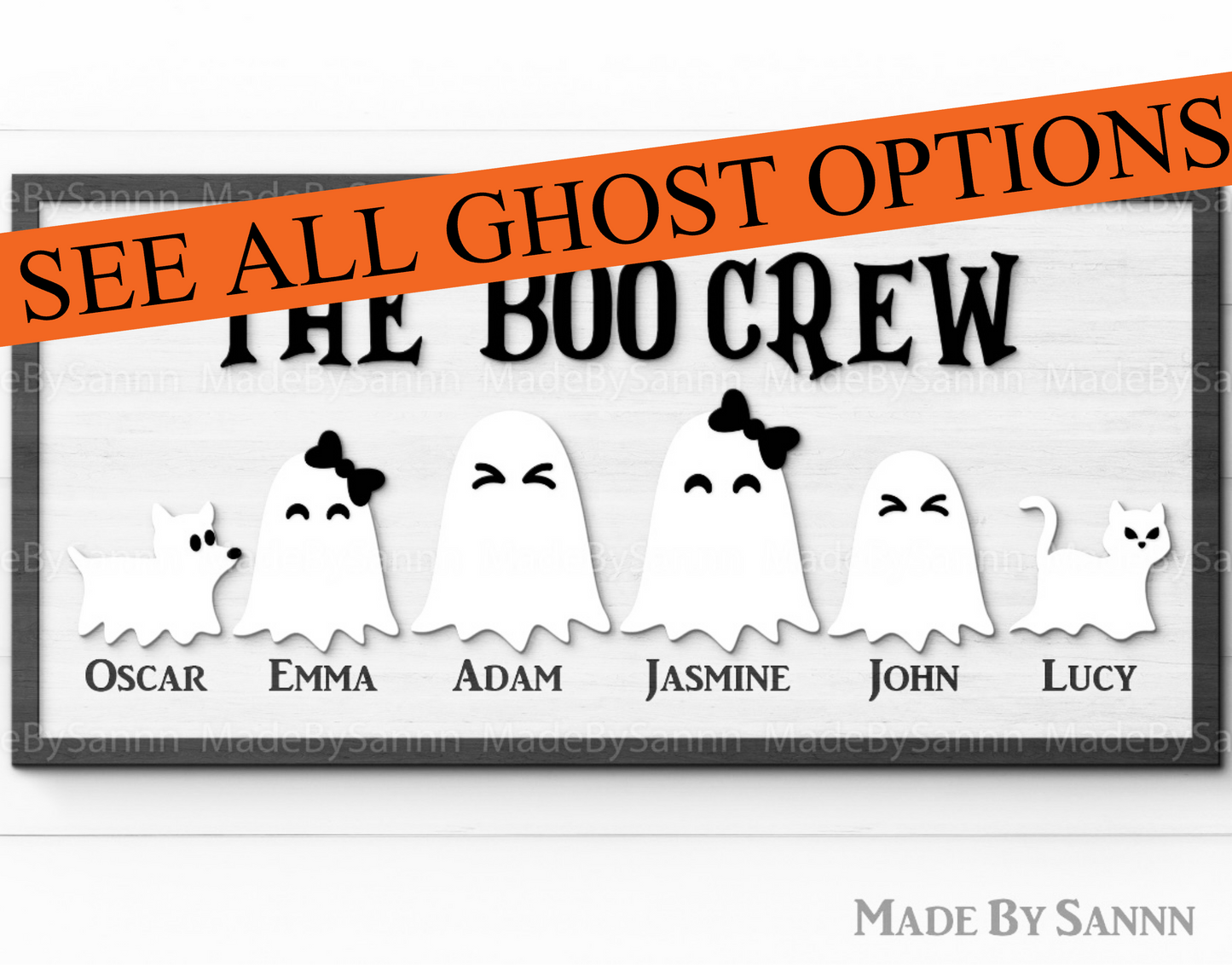 The Boo Crew Personalized Sign