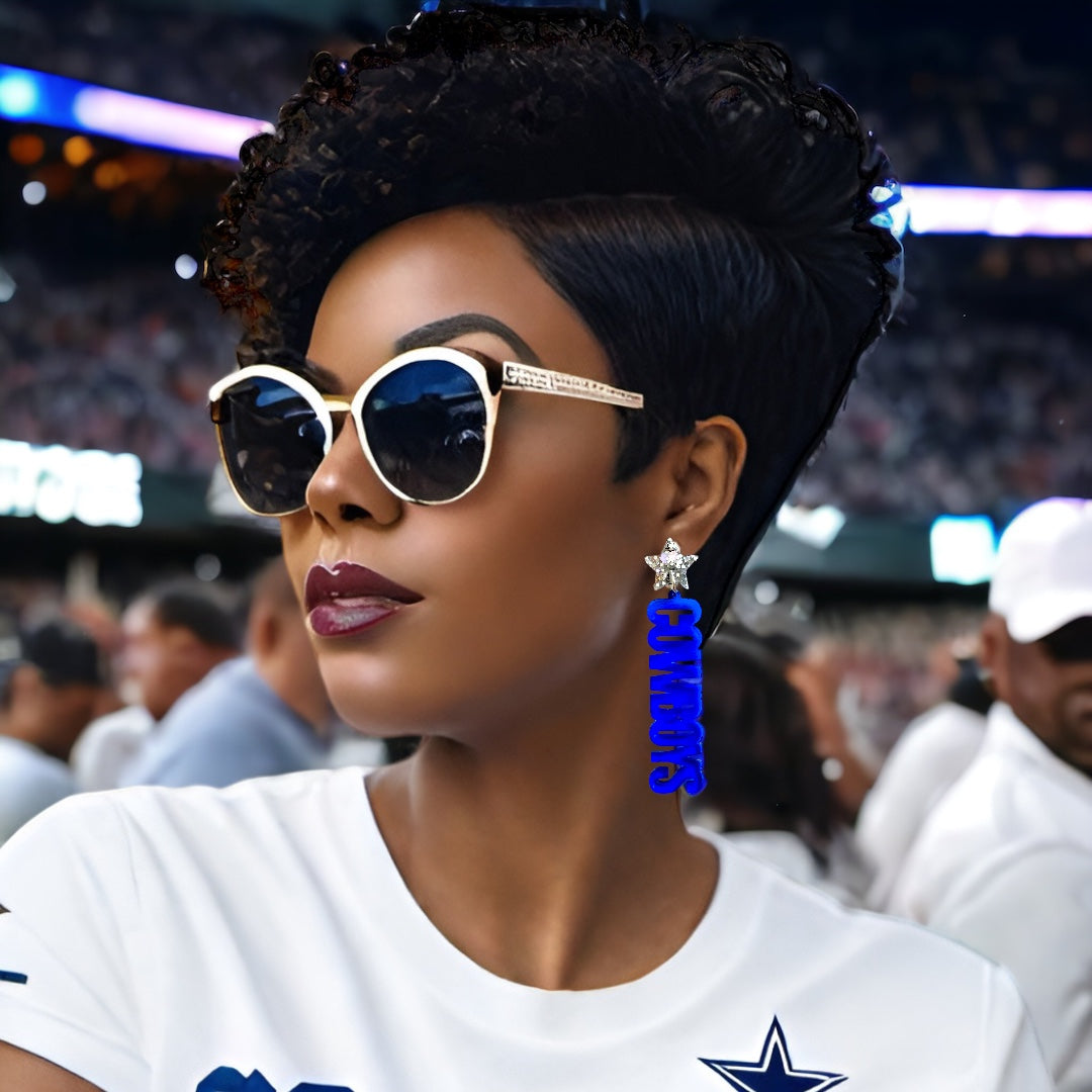 Dallas Cowboys Acrylic Earrings