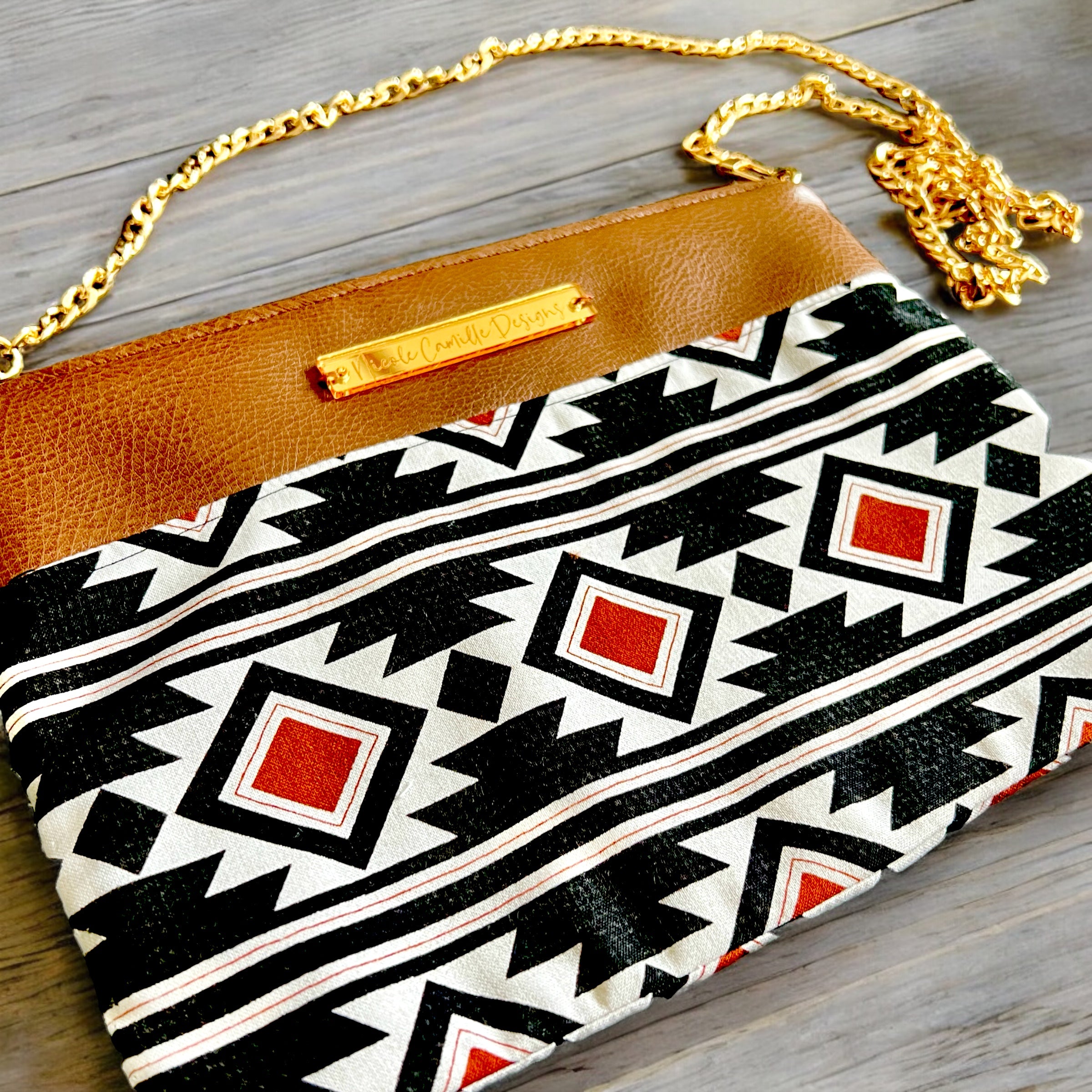 Aztec crossbody purse deals