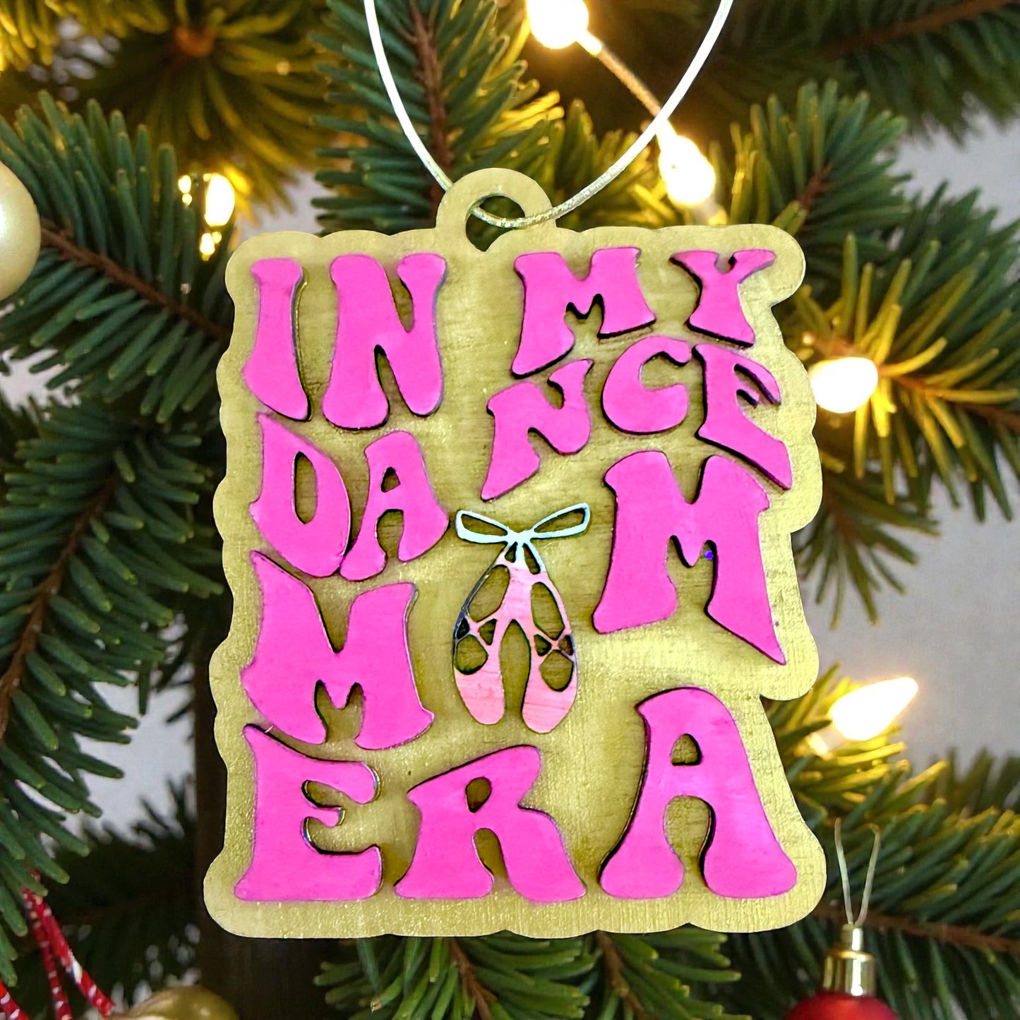 Dance Mom Wood Ornament