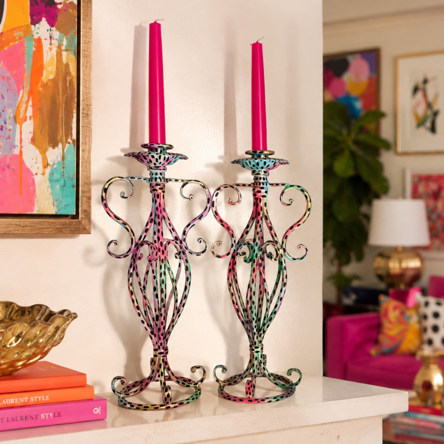 Funky Candle Holder (Set of 2)