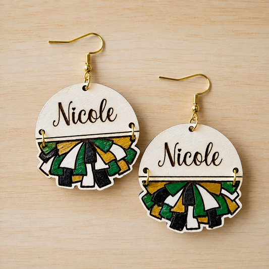 LCA Spirit Line Wood Earrings