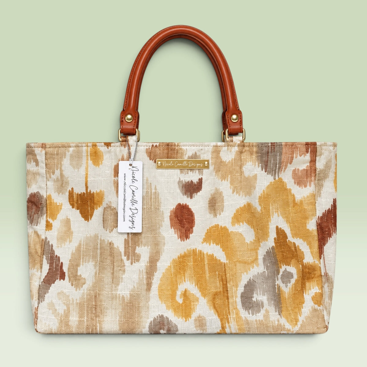 Gold Print Tote
