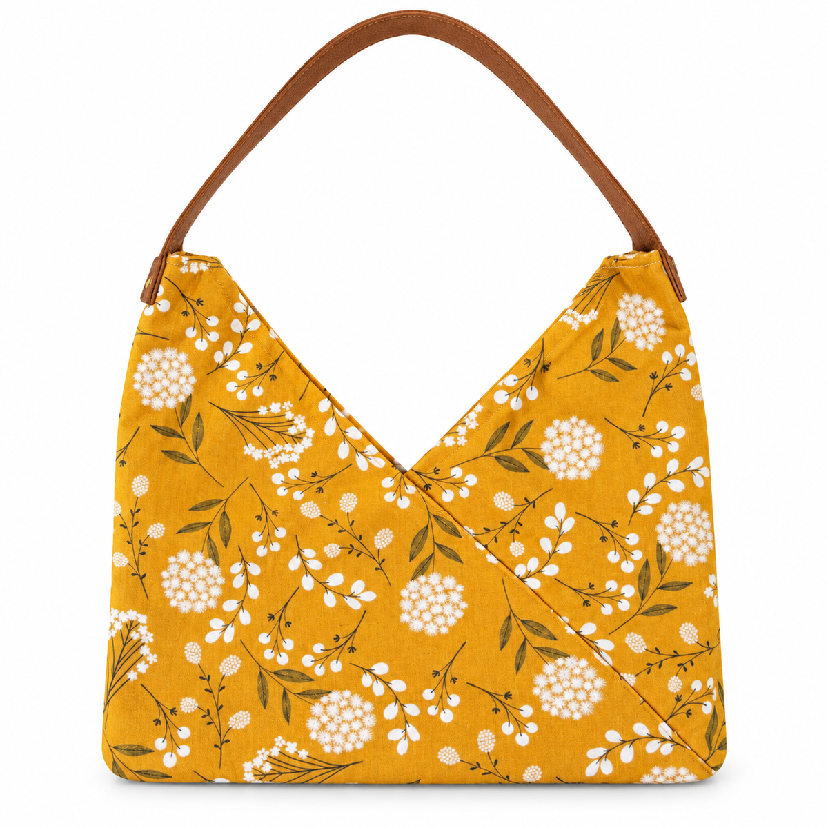 Mustard Floral Handbag