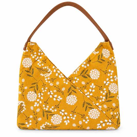 Mustard Floral Handbag