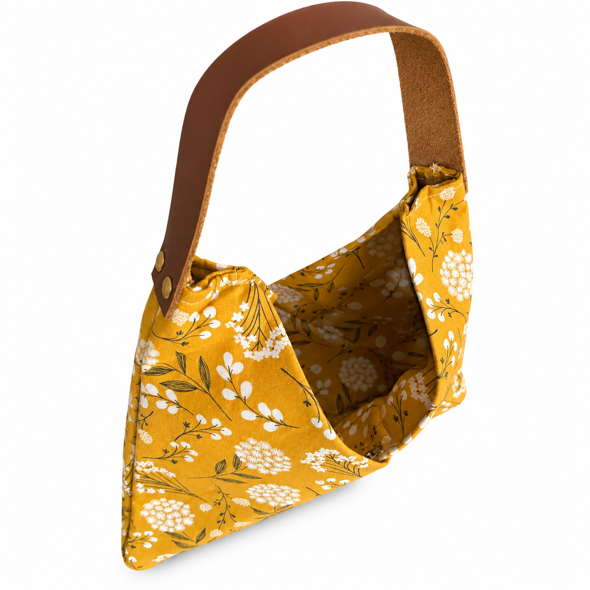 Mustard Floral Handbag