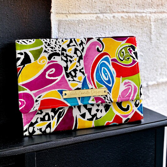 Colorful Abstract Small Cloth Clutch