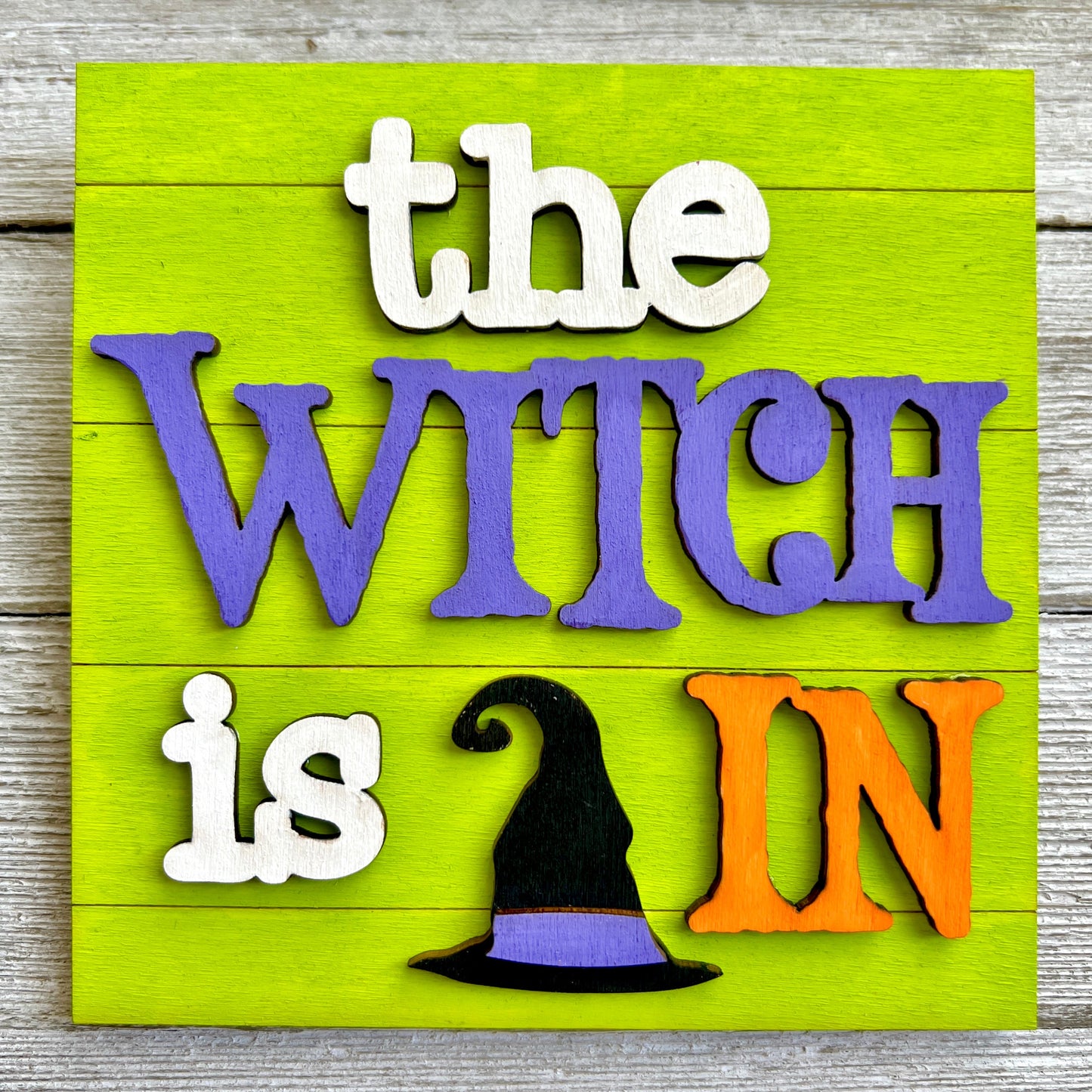 Small Halloween Wood Signs (Set of 2)