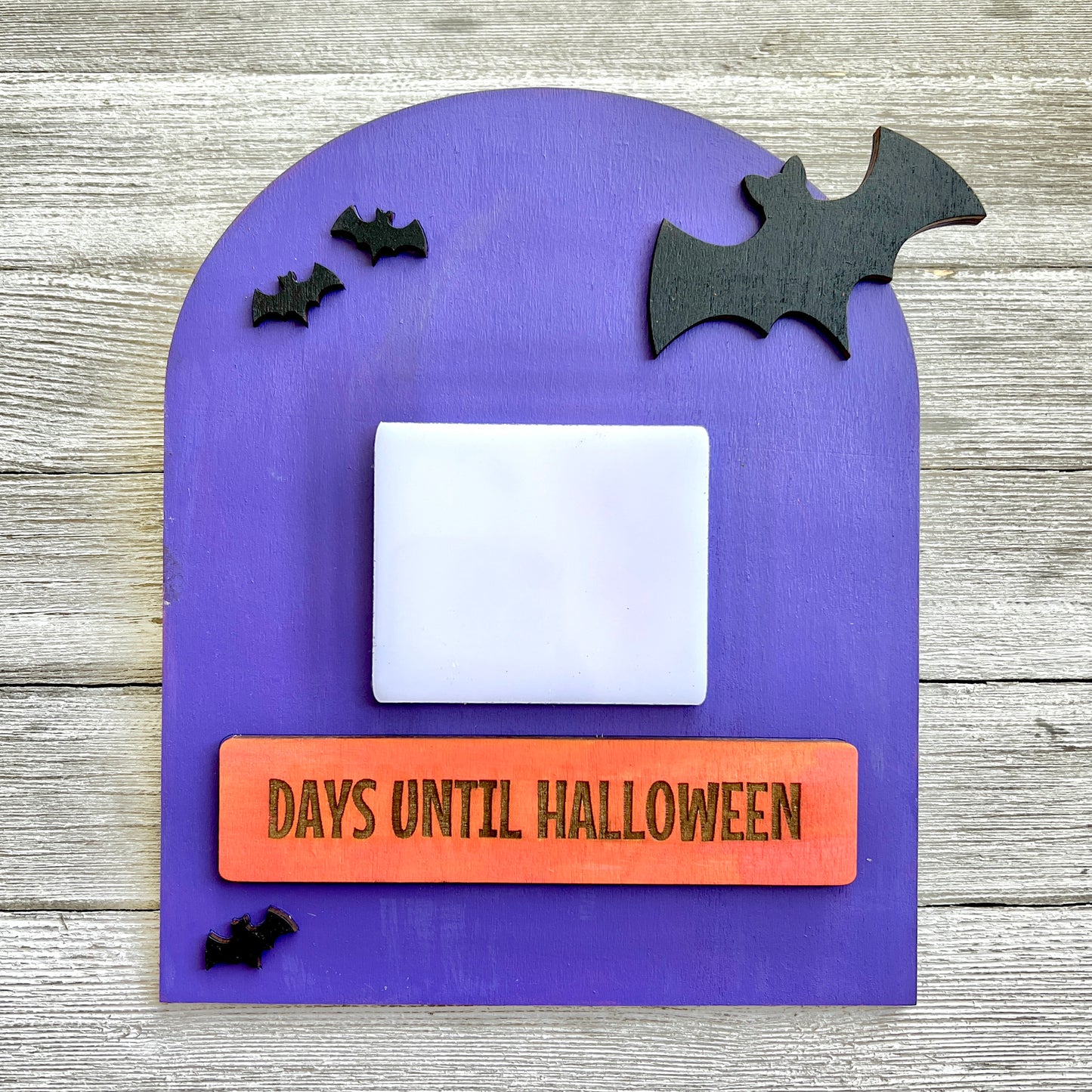 Countdown to Halloween Wood Sign